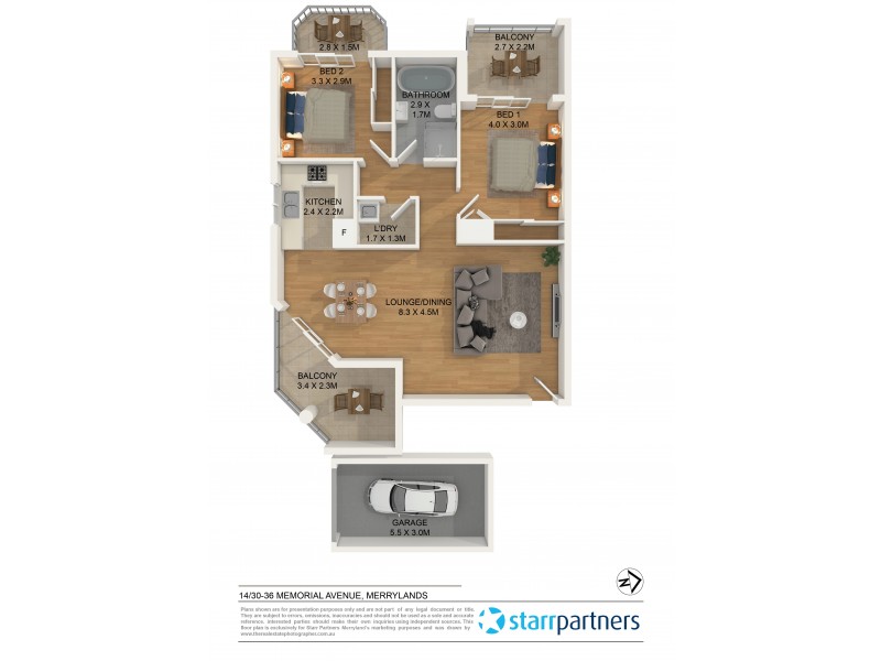 14/30-36 Memorial Avenue, Merrylands NSW 2160 Floorplan