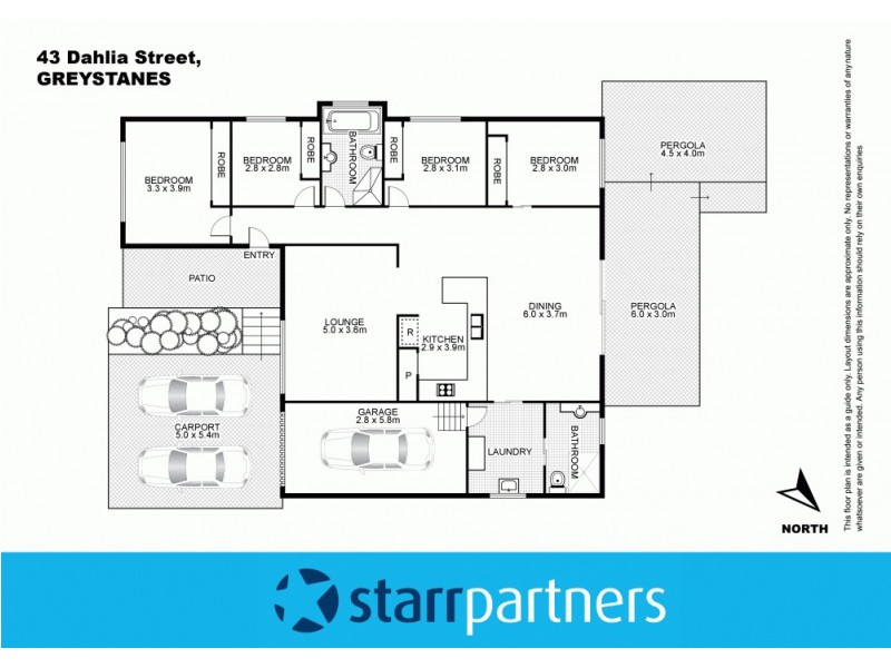 43 Dahlia Street, Greystanes NSW 2145 Floorplan