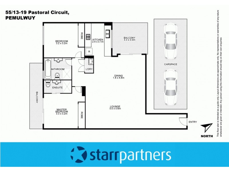 55/13-19 Pastoral Circuit, Pemulwuy NSW 2145 Floorplan