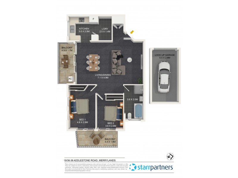 19/36-38 Addlestone Road, Merrylands NSW 2160 Floorplan