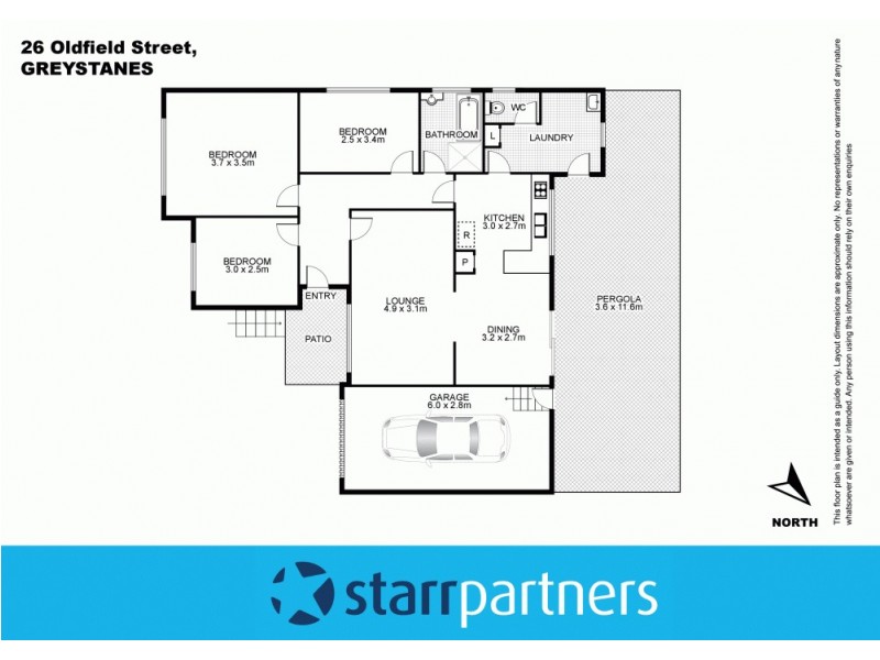 26 Oldfield Street, Greystanes NSW 2145 Floorplan