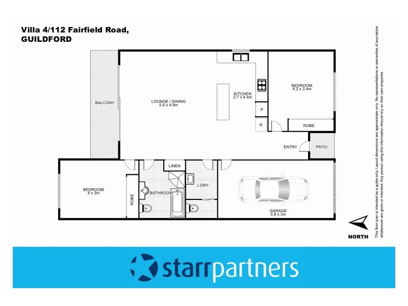 4/112 Fairfield Road, Guildford NSW 2161 Floorplan