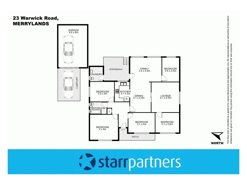 23 Warwick Road, Merrylands NSW 2160 Floorplan