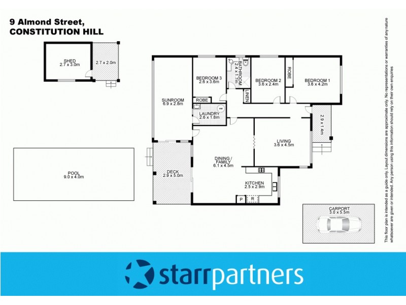 9 Almond Street, Constitution Hill NSW 2145 Floorplan