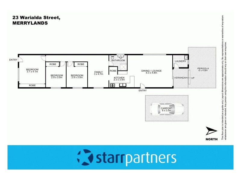 23 Warialda Street, Merrylands NSW 2160 Floorplan
