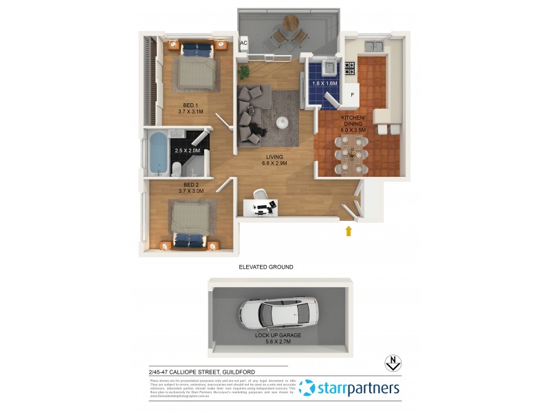 2/45-47 Calliope Street, Guildford NSW 2161 Floorplan