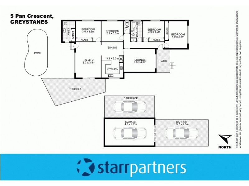 5 Pan Crescent, Greystanes NSW 2145 Floorplan