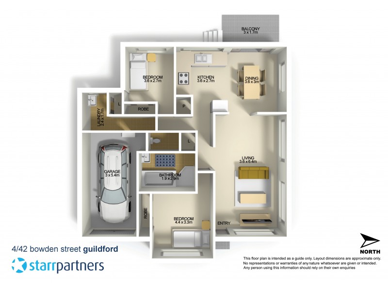 4/42 Bowden Street, Guildford NSW 2161 Floorplan