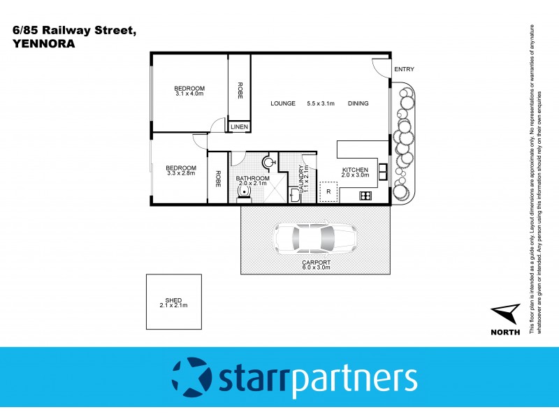 6/85 Railway Street, Yennora NSW 2161 Floorplan