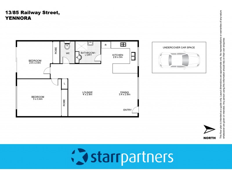 13/85 Railway Street, Yennora NSW 2161 Floorplan