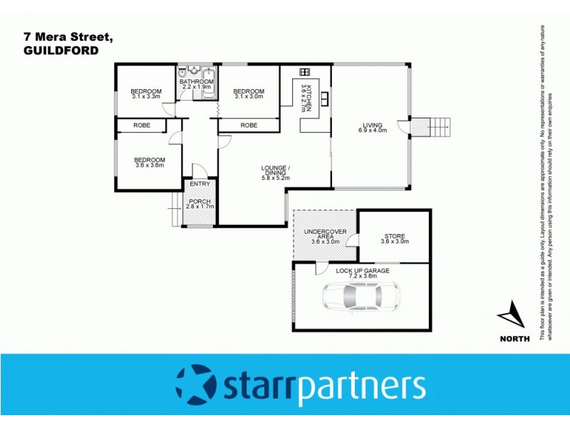 7 Mera Street, Guildford NSW 2161 Floorplan