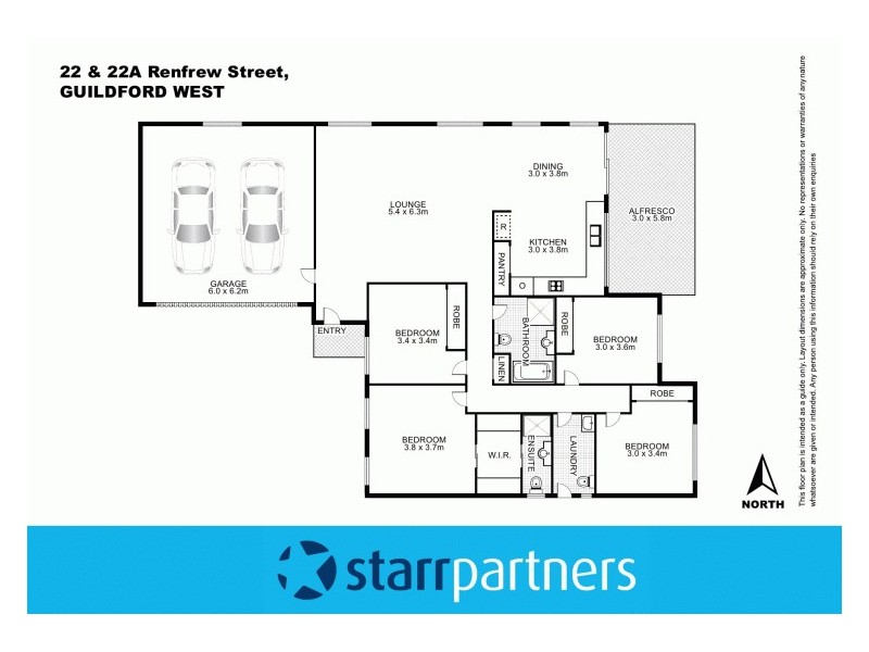 22 & 22A Renfrew Street, Guildford NSW 2161 Floorplan