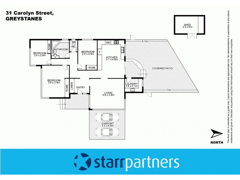31 Carolyn Street, Greystanes NSW 2145 Floorplan