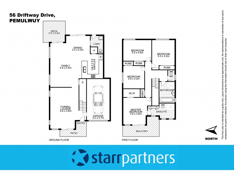 56 Driftway Drive, Pemulwuy NSW 2145 Floorplan