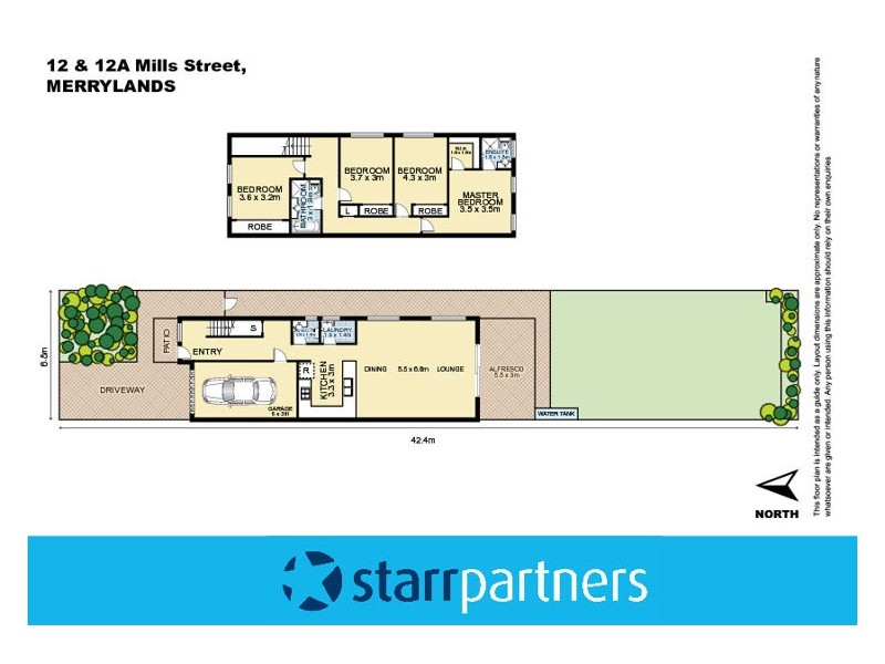 12 & 12A Mills Street, Merrylands NSW 2160 Floorplan