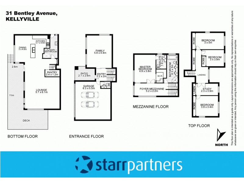 31 Bentley Avenue, Kellyville NSW 2155 Floorplan