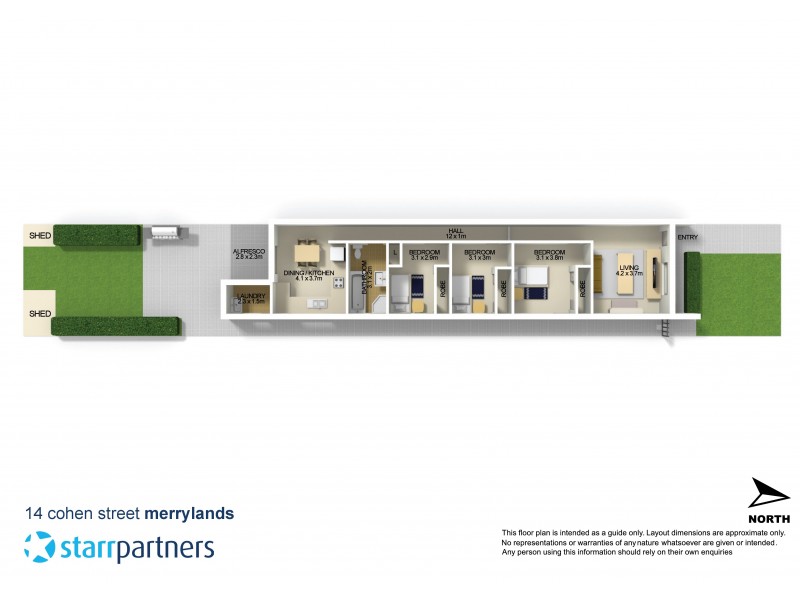 14 Cohen Street, Merrylands NSW 2160 Floorplan