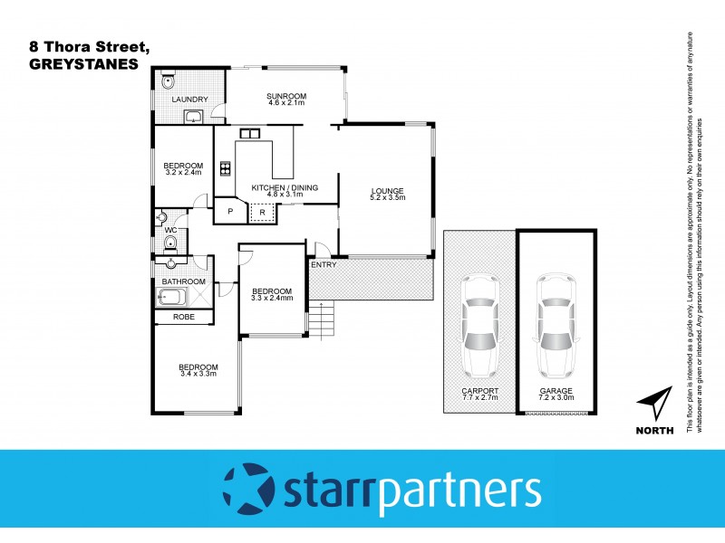 8 Thora Street, Greystanes NSW 2145 Floorplan