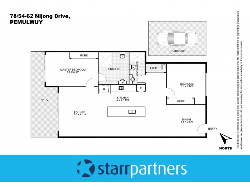 78/54-62 Nijong Drive, Pemulwuy NSW 2145 Floorplan