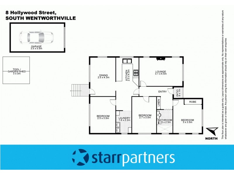 8 Hollywood Street, South Wentworthville NSW 2145 Floorplan