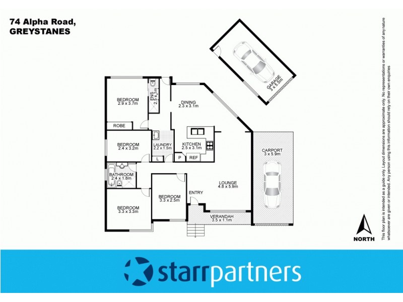 74 Alpha Road, Greystanes NSW 2145 Floorplan