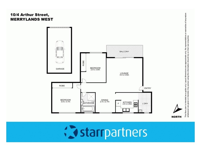 10/4 Arthur Street, Merrylands NSW 2160 Floorplan