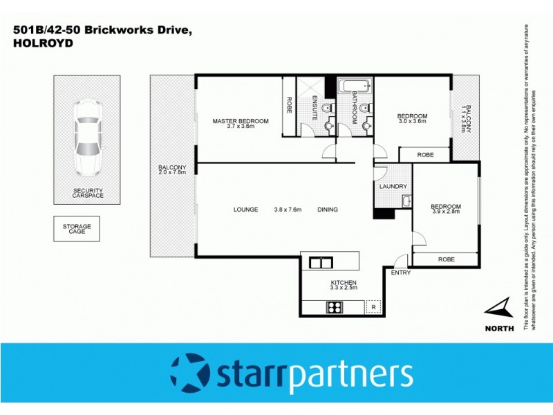 501B/42-50 Brickworks Drive, Holroyd NSW 2142 Floorplan