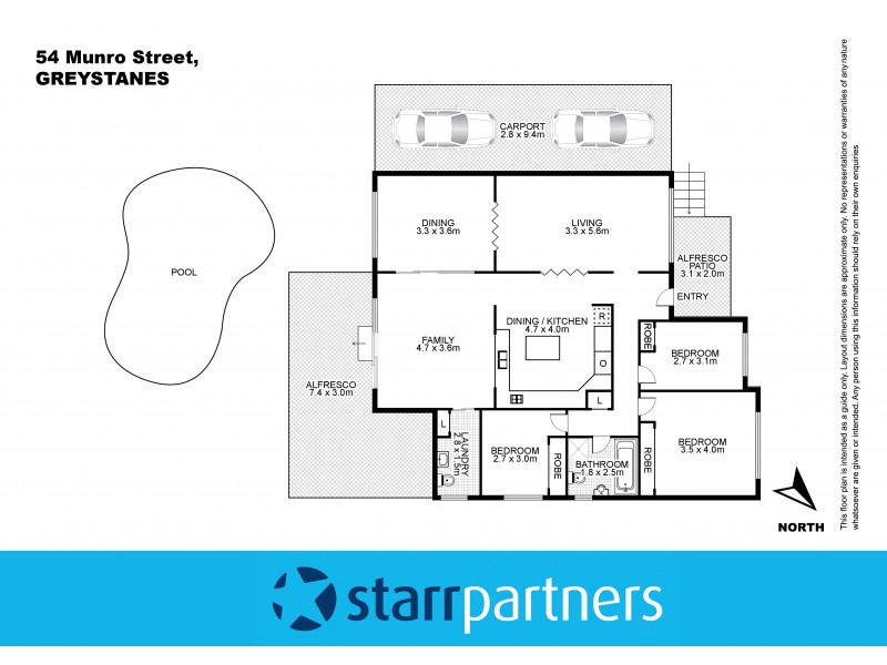 54 Munro Street, Greystanes NSW 2145 Floorplan