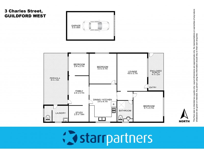 3 Charles Street, Guildford NSW 2161 Floorplan