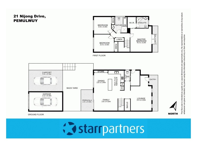 21 Nijong Drive, Pemulwuy NSW 2145 Floorplan
