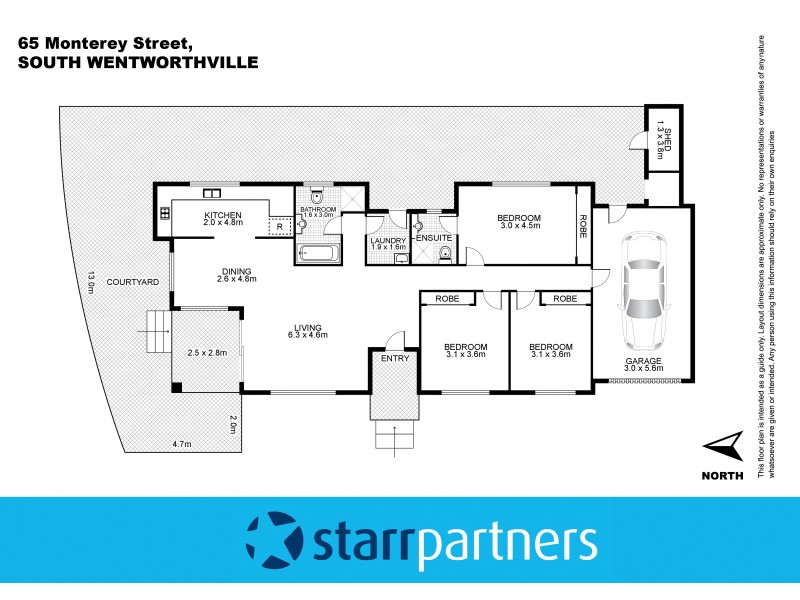 65 Monterey Street, South Wentworthville NSW 2145 Floorplan