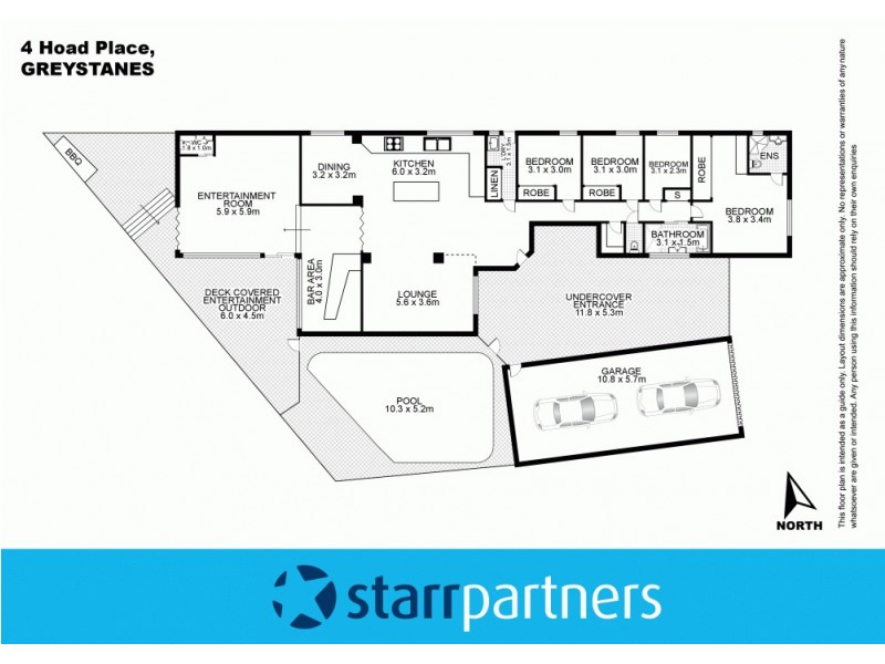 4 Hoad Place, Greystanes NSW 2145 Floorplan