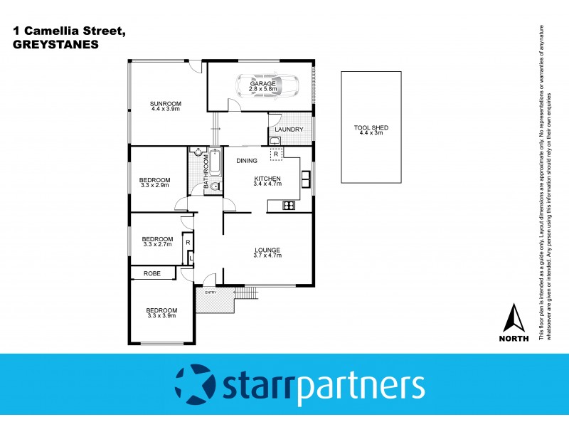 1 Camellia Street, Greystanes NSW 2145 Floorplan