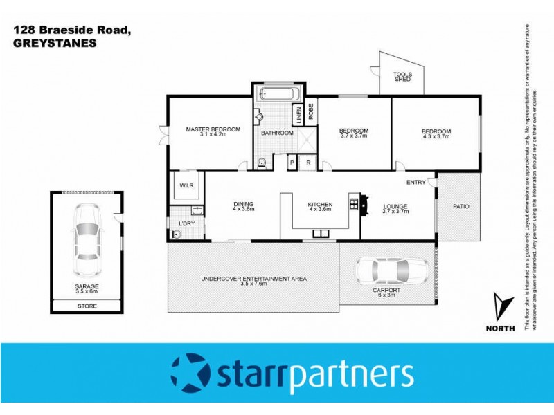 128 BRAESIDE ROAD, Greystanes NSW 2145 Floorplan