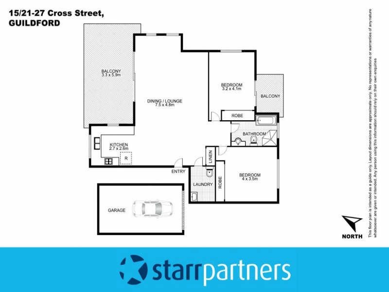 15/21 CROSS STREET, Guildford NSW 2161 Floorplan