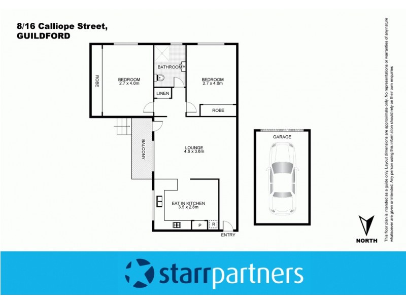 8/16 Calliope Street, Guildford NSW 2161 Floorplan