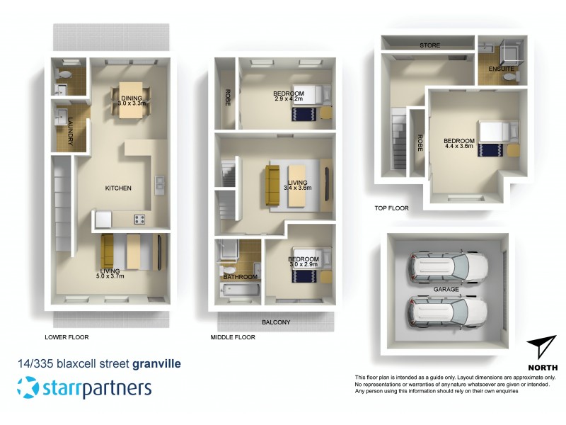 14/335-339 Blaxcell Street, Granville NSW 2142 Floorplan