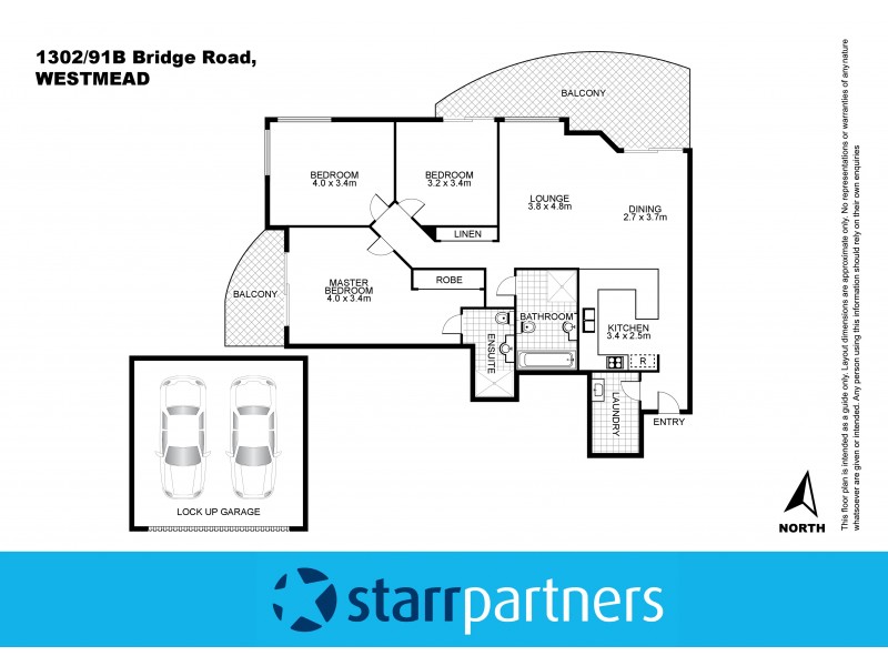 1302/91B Bridge Road, Westmead NSW 2145 Floorplan