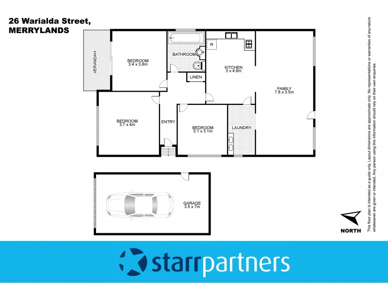 26 Warialda Street, Merrylands NSW 2160 Floorplan