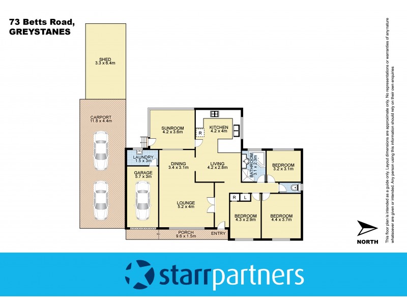 73 Betts Road, Greystanes NSW 2145 Floorplan