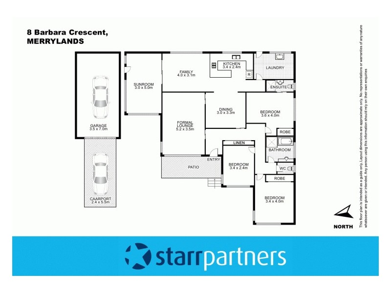 8 Barbara Crescent, Merrylands NSW 2160 Floorplan