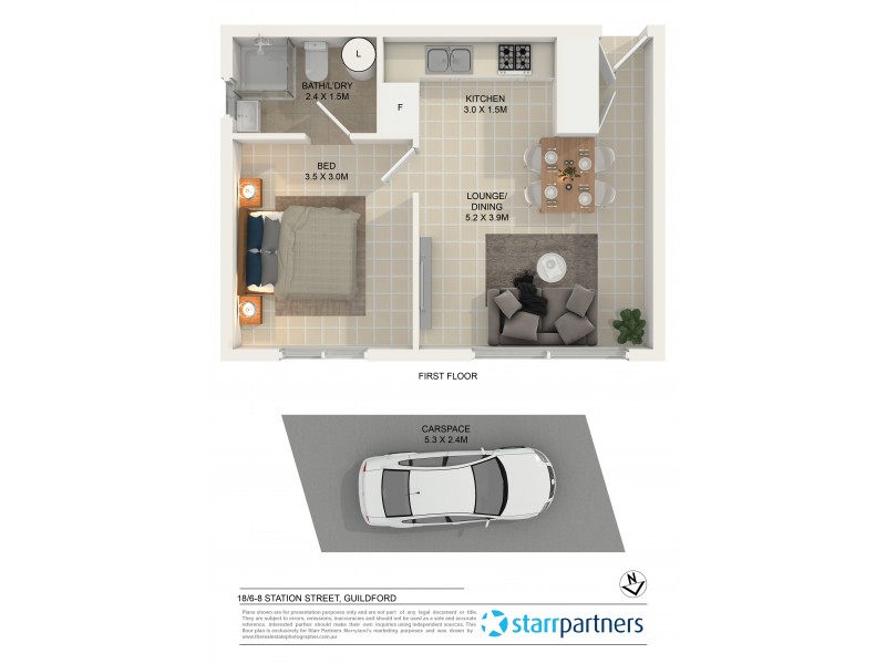 18/6-8 Station Street, Guildford NSW 2161 Floorplan