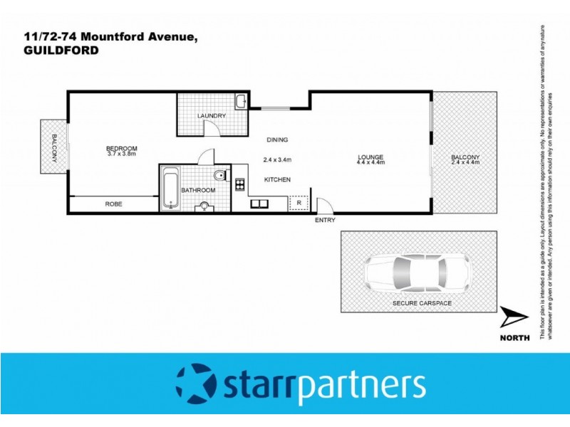 11/72-74 MOUNTFORD AVENUE, Guildford NSW 2161 Floorplan