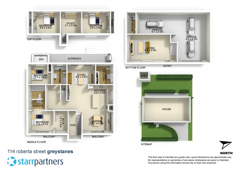 114 Roberta Street, Greystanes NSW 2145 Floorplan