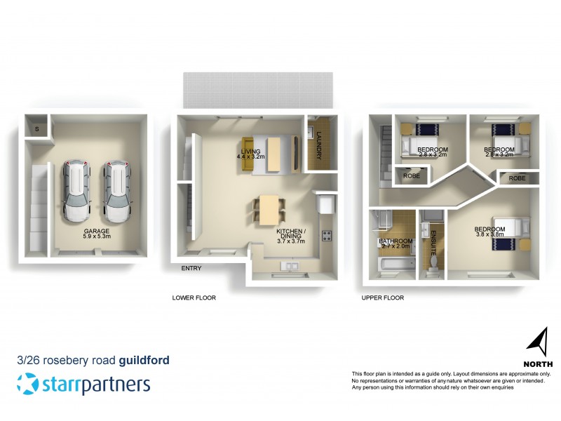 3/26 Rosebery Road, Guildford NSW 2161 Floorplan