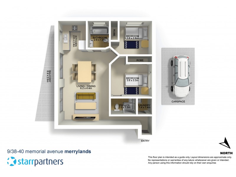 9/38-40 Memorial Avenue, Merrylands NSW 2160 Floorplan