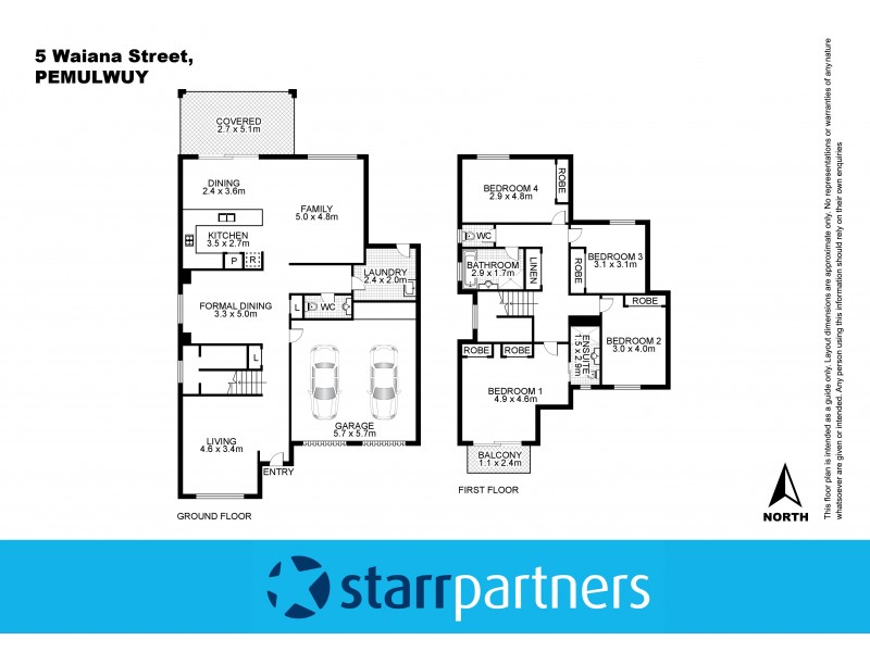 5 Waiana Street, Pemulwuy NSW 2145 Floorplan