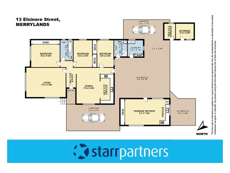 13 Elsinore Street, Merrylands NSW 2160 Floorplan