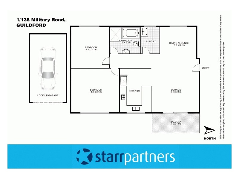 1/138 Military Road, Guildford NSW 2161 Floorplan