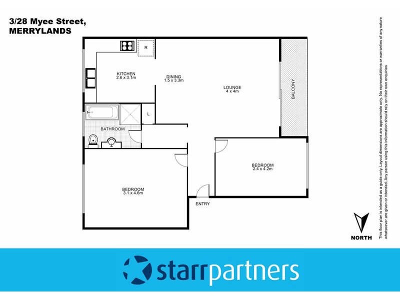 3/28 MYEE STREET, Merrylands NSW 2160 Floorplan